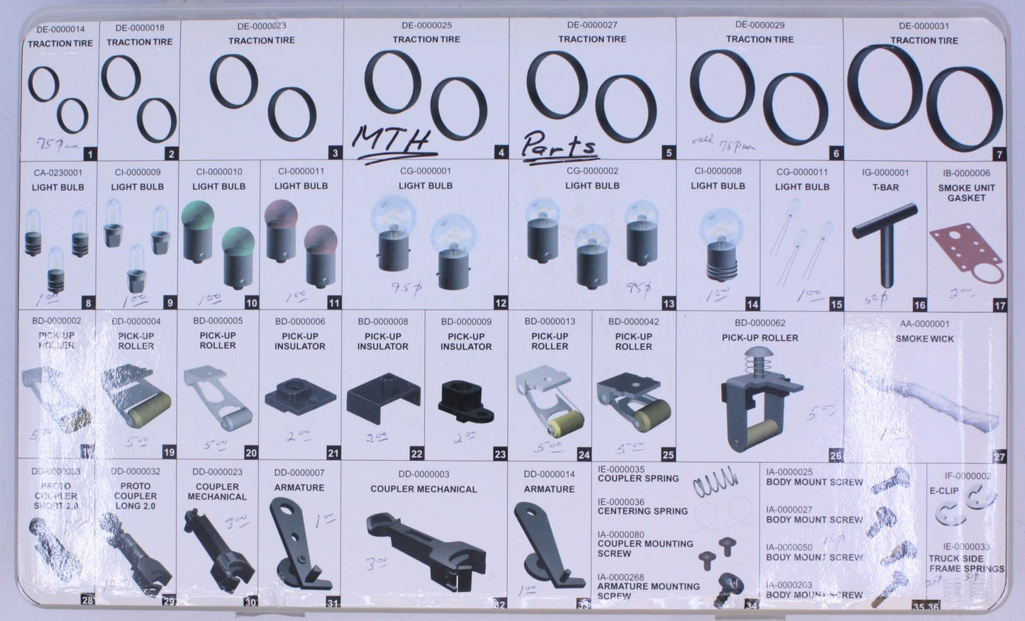 MTH 60-1331 Parts & Maintenance Kit