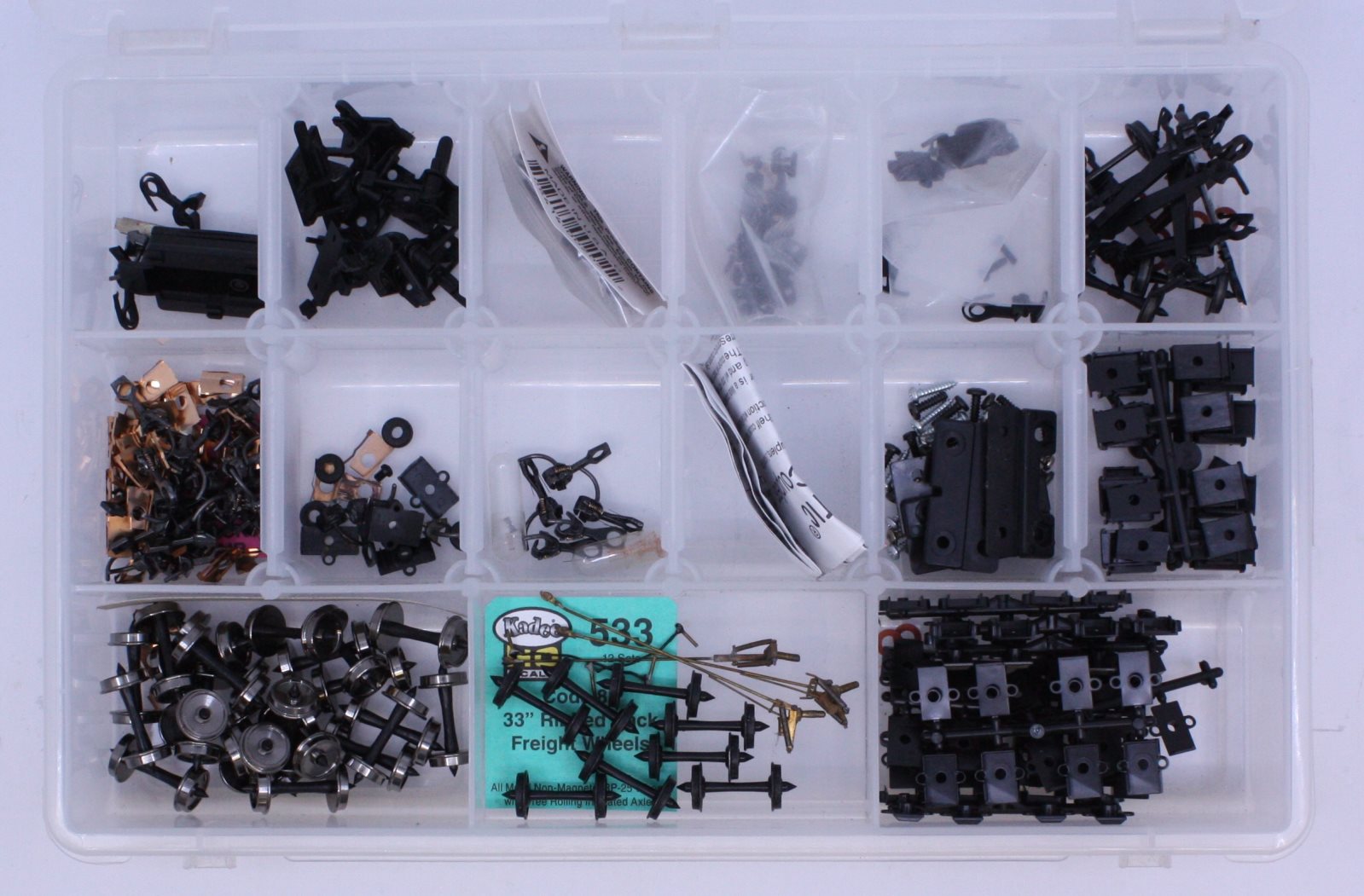 Acme 0917-12 HO Gauge Wheels and Coupler Parts Assortment (Box of 236)