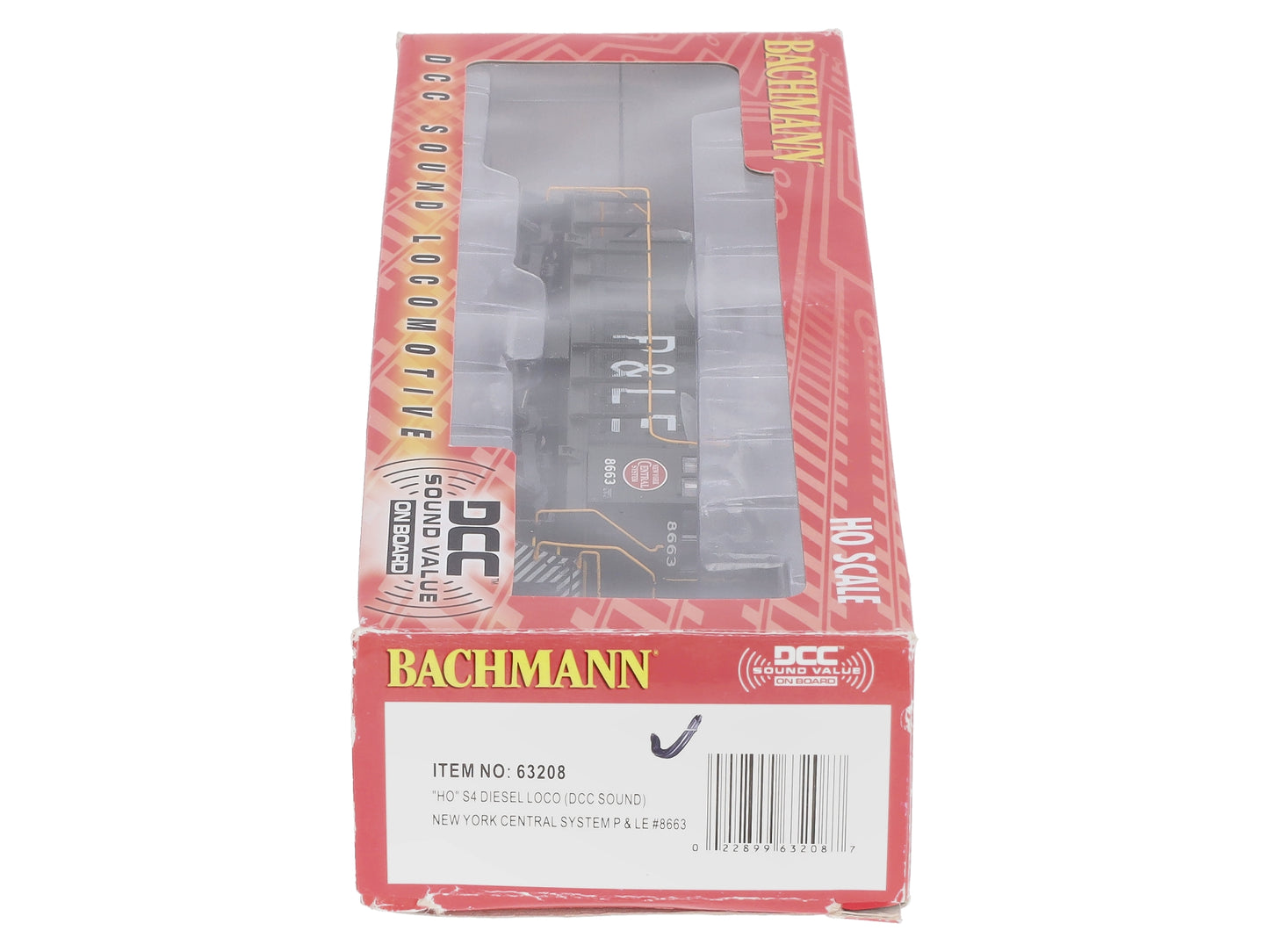 Bachmann 63208 HO New York Central ALCO S4 Diesel Locomotive #8663 w/DCC/Sound LN/Box