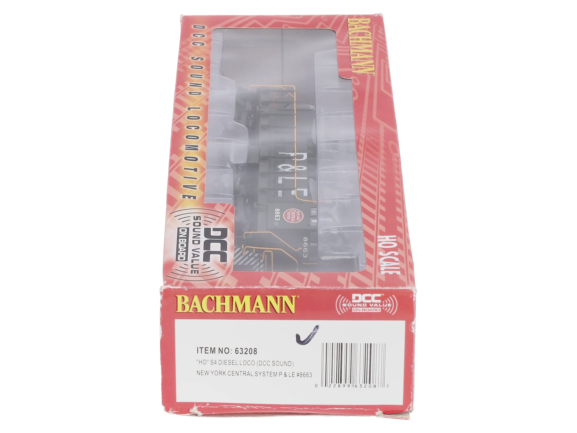 Bachmann 63208 HO New York Central ALCO S4 Diesel Locomotive #8663 w/DCC/Sound LN/Box
