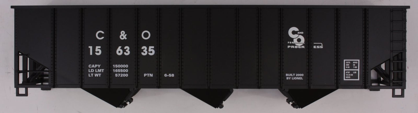 Lionel 17153-7  C&O 3-Bay Hopper Body Shell #156335
