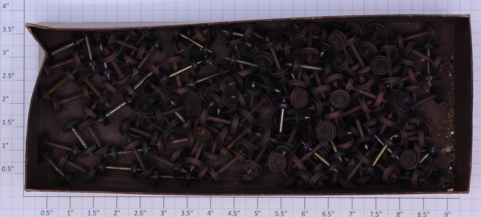 Acme 0918-16 HO Gauge Wheel and Axle Sets Assortment (Box of 145)