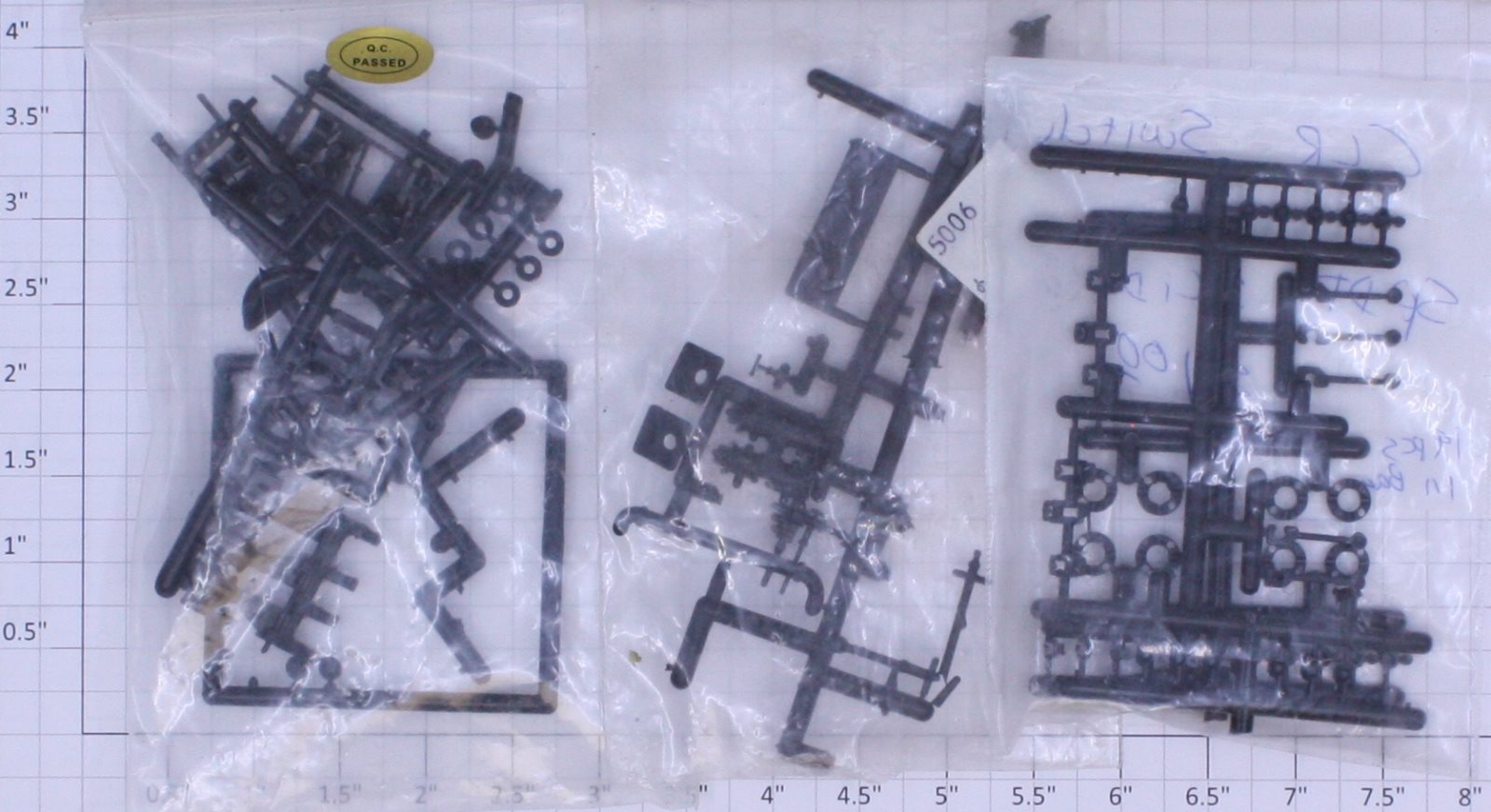 Acme 0918-14 HO Gauge Trucks, Couplings Parts Assortment