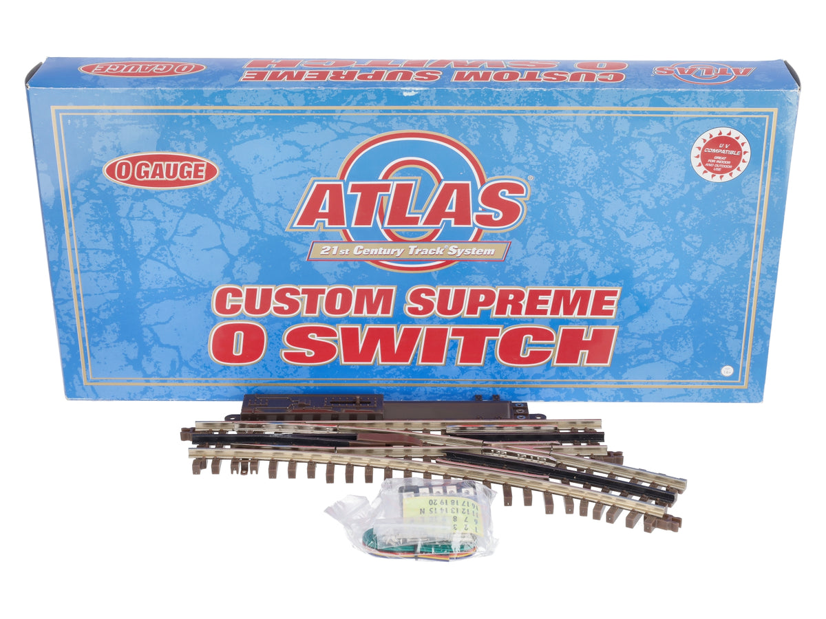 Atlas 6086 O Nickel Silver O-45 Right Hand Remote Control Switch Turnout LN/Box