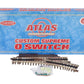 Atlas 6086 O Nickel Silver O-45 Right Hand Remote Control Switch Turnout