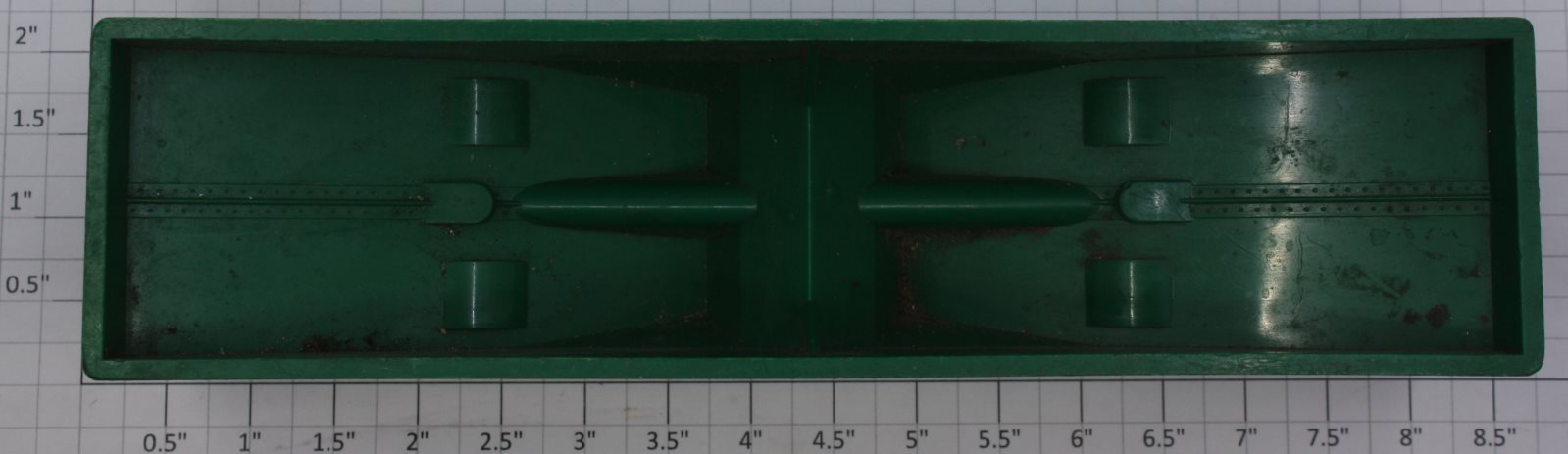 Marx 855 O Gauge Green 2-Bay Hopper Body