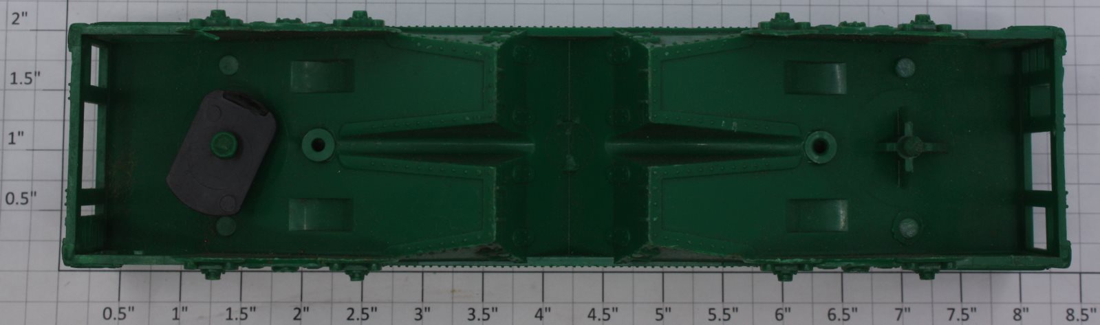 Marx 855 O Gauge Green 2-Bay Hopper Body