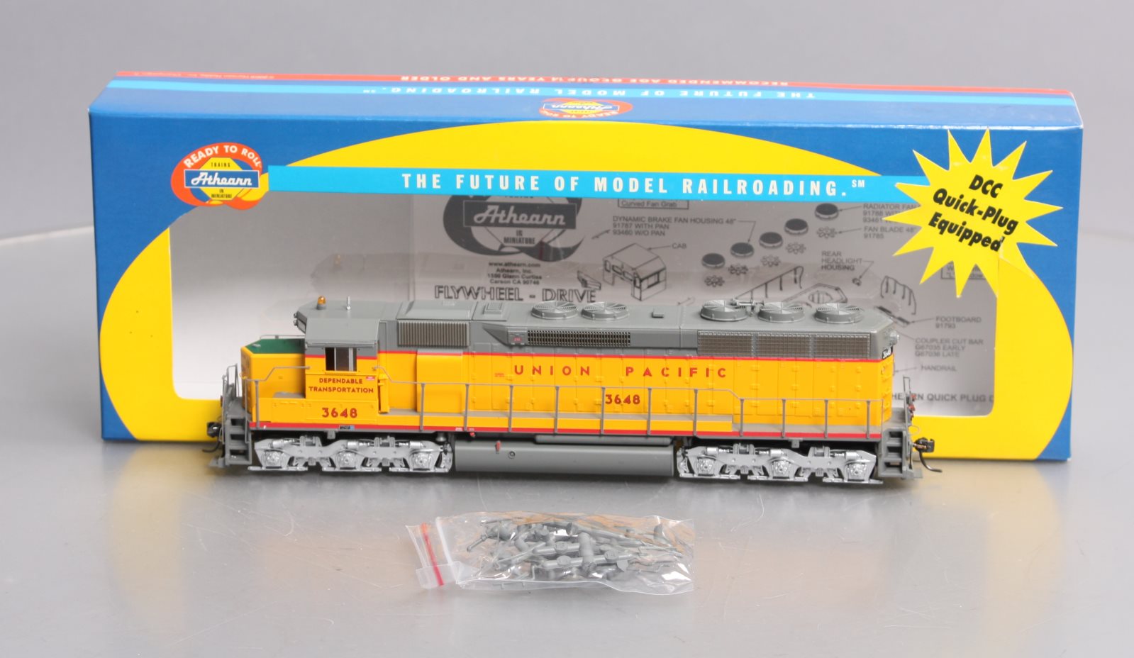 Athearn 95440 HO Union Pacific SD45 Diesel Locomotive w/Flexicoil Trucks #3648