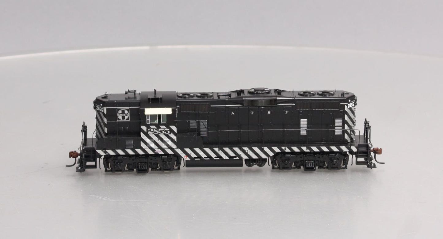 Athearn G62431 HO Santa Fe GP7 Zebra Diesel Locomotive #2855