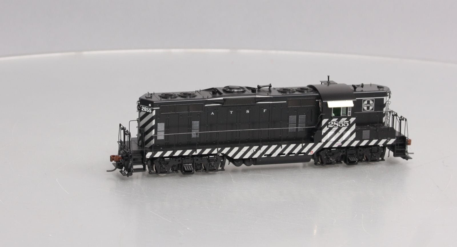 Athearn G62431 HO Santa Fe GP7 Zebra Diesel Locomotive #2855