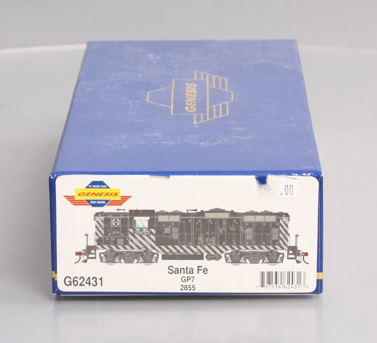 Athearn G62431 HO Santa Fe GP7 Zebra Diesel Locomotive #2855