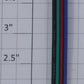 Micro-Mark 85560 4-Conductor Blue, Red, Green, Black Flat Cable with Connector