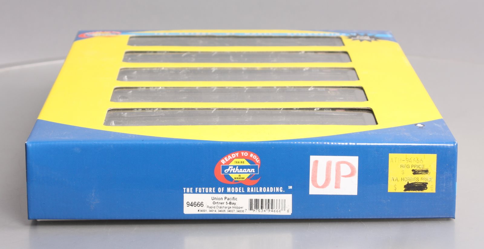 Athearn 94666 HO Union Pacific 5-Bay Rapid Discharge Hopper (Set of 5)