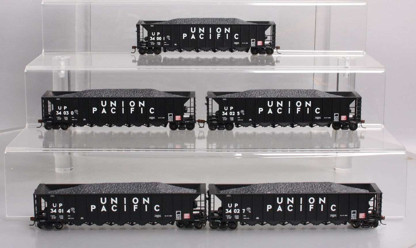Athearn 94666 HO Union Pacific 5-Bay Rapid Discharge Hopper (Set of 5)