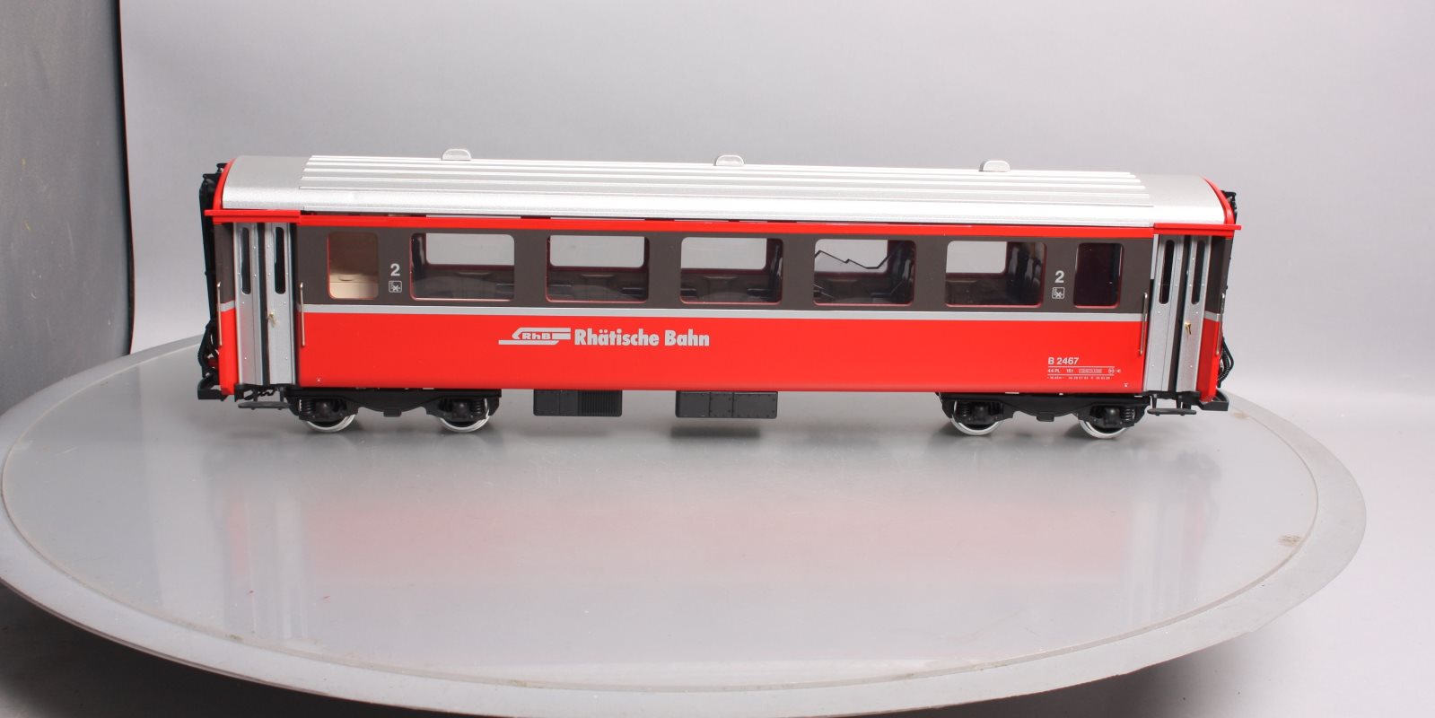 LGB 33670 G Scale RhB Passenger Car - Metal Wheels LN/Box