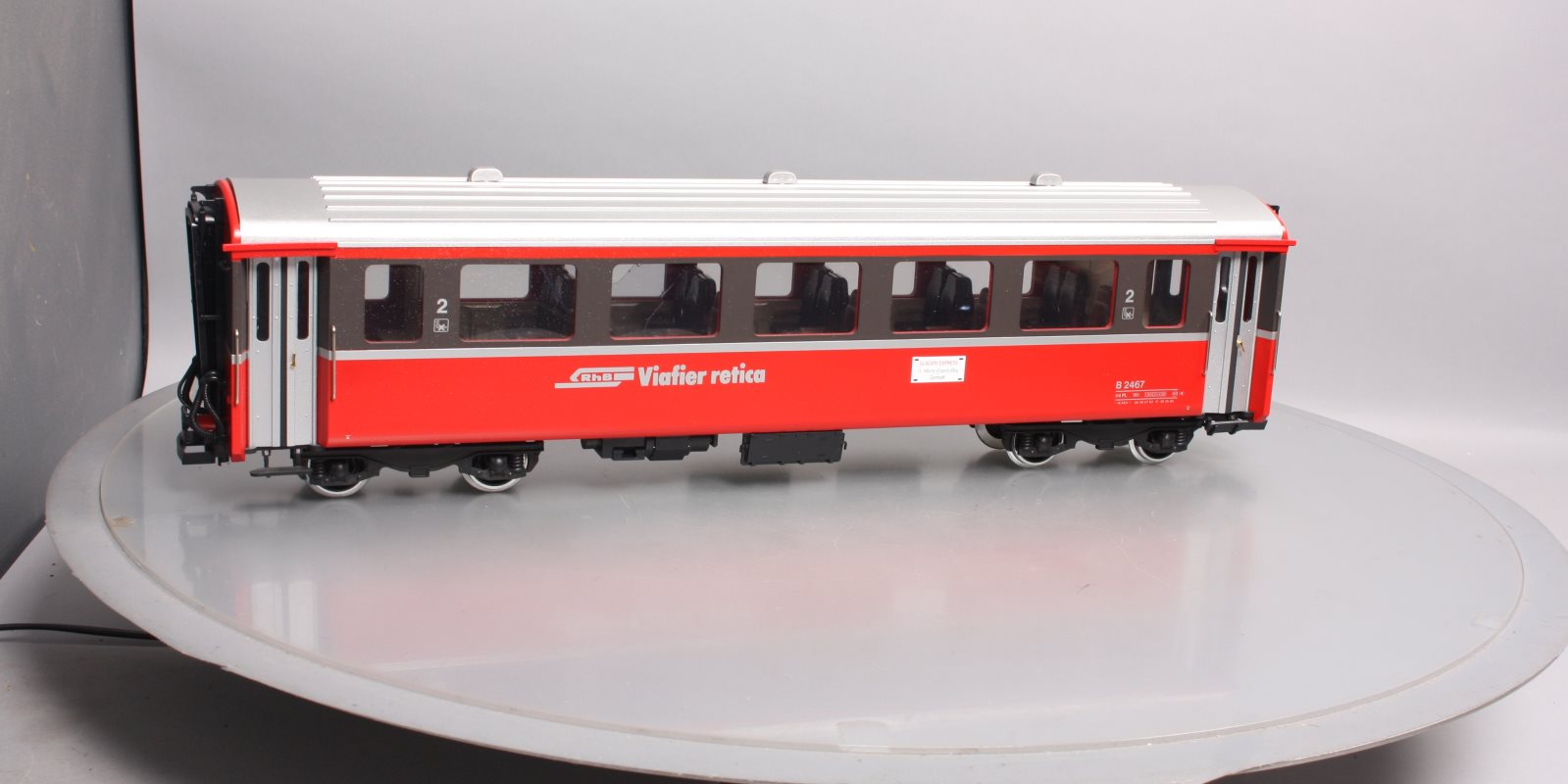 LGB 33670 G Scale RhB Passenger Car - Metal Wheels LN/Box