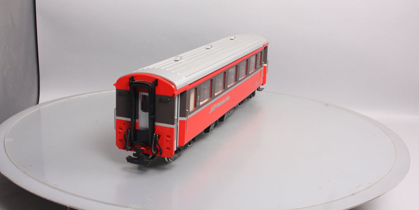 LGB 33670 G Scale RhB Passenger Car - Metal Wheels LN/Box