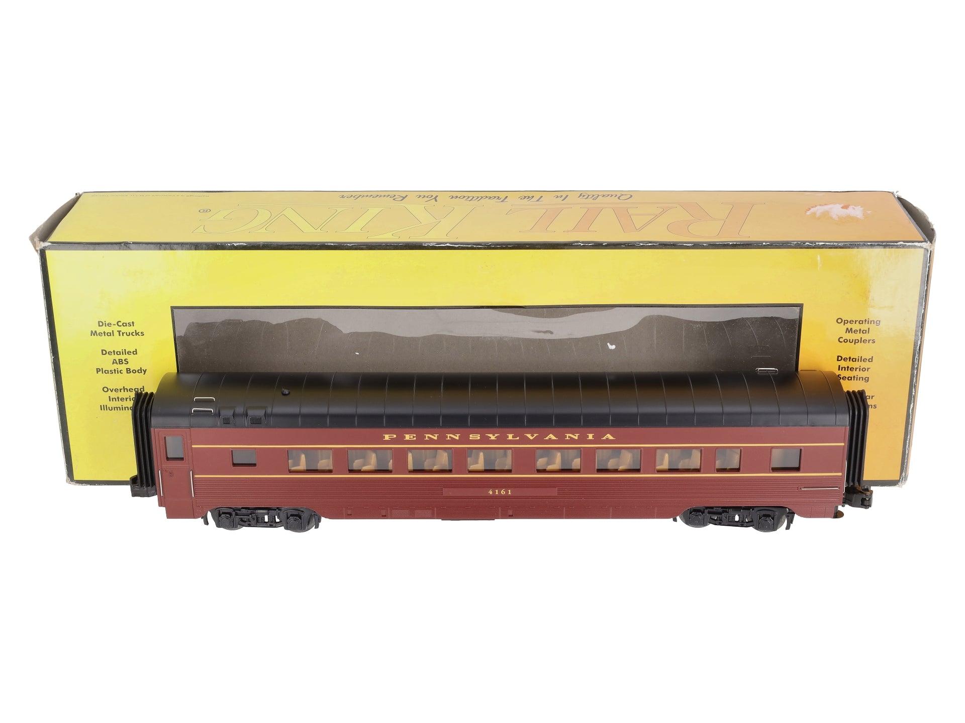 MTH 30-67713 O Pennsylvania 60' Streamlined ABS Coach Car #4161