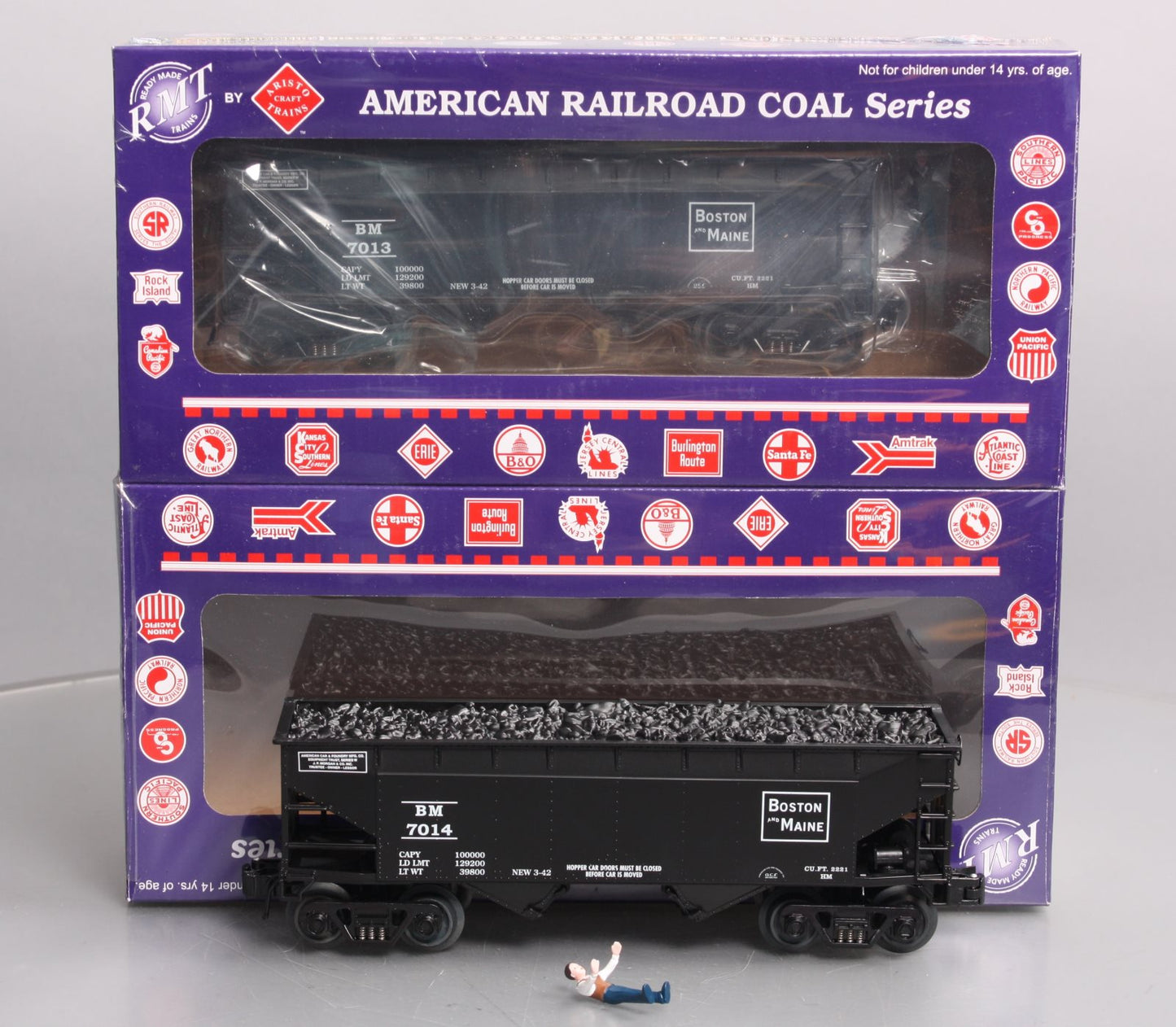 RMT 96242 O Boston & Maine 2-Bay Hopper (Pack of 2)