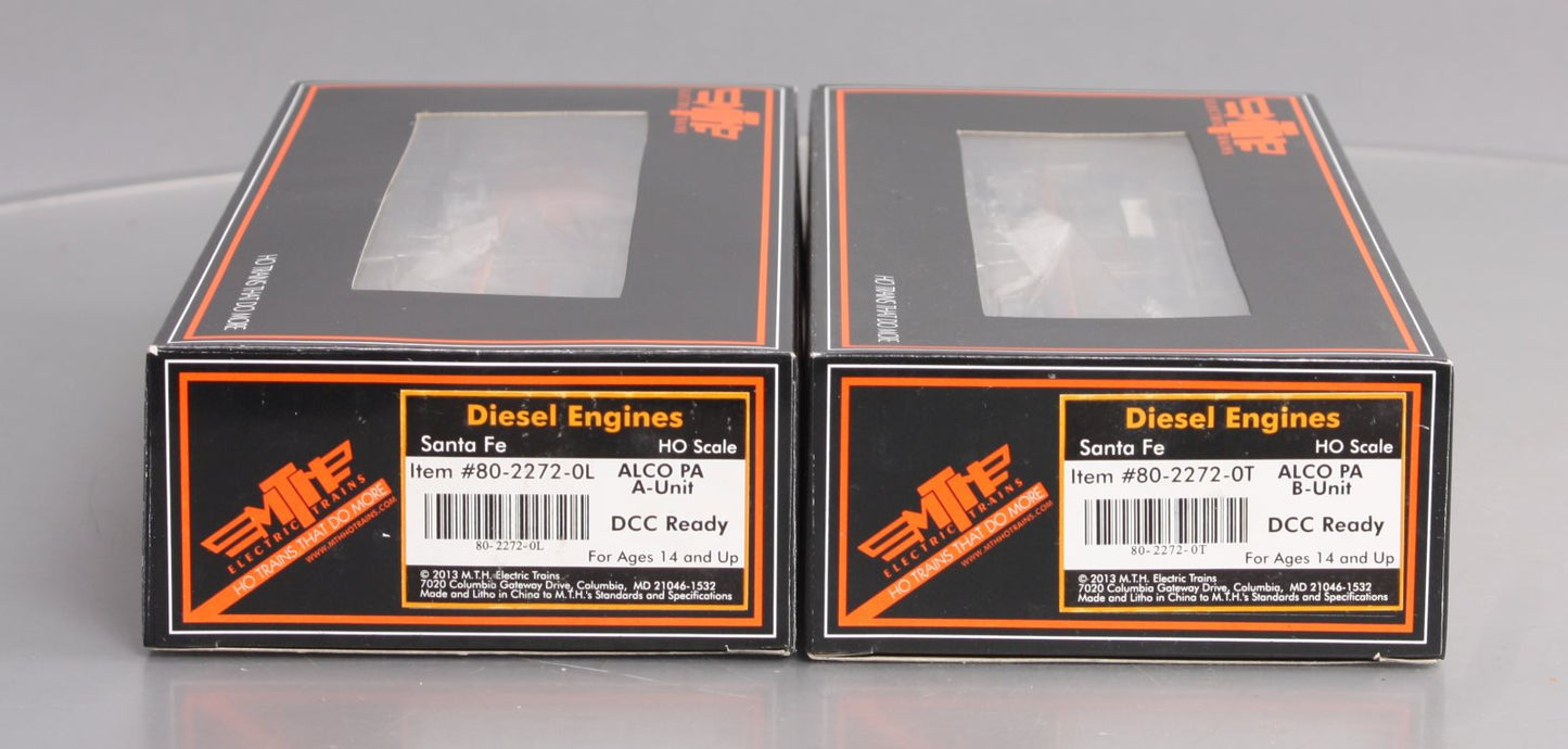 MTH 80-2272-0 HO Santa Fe Alco PA A/B Diesel Locomotive Set (Set of 2)