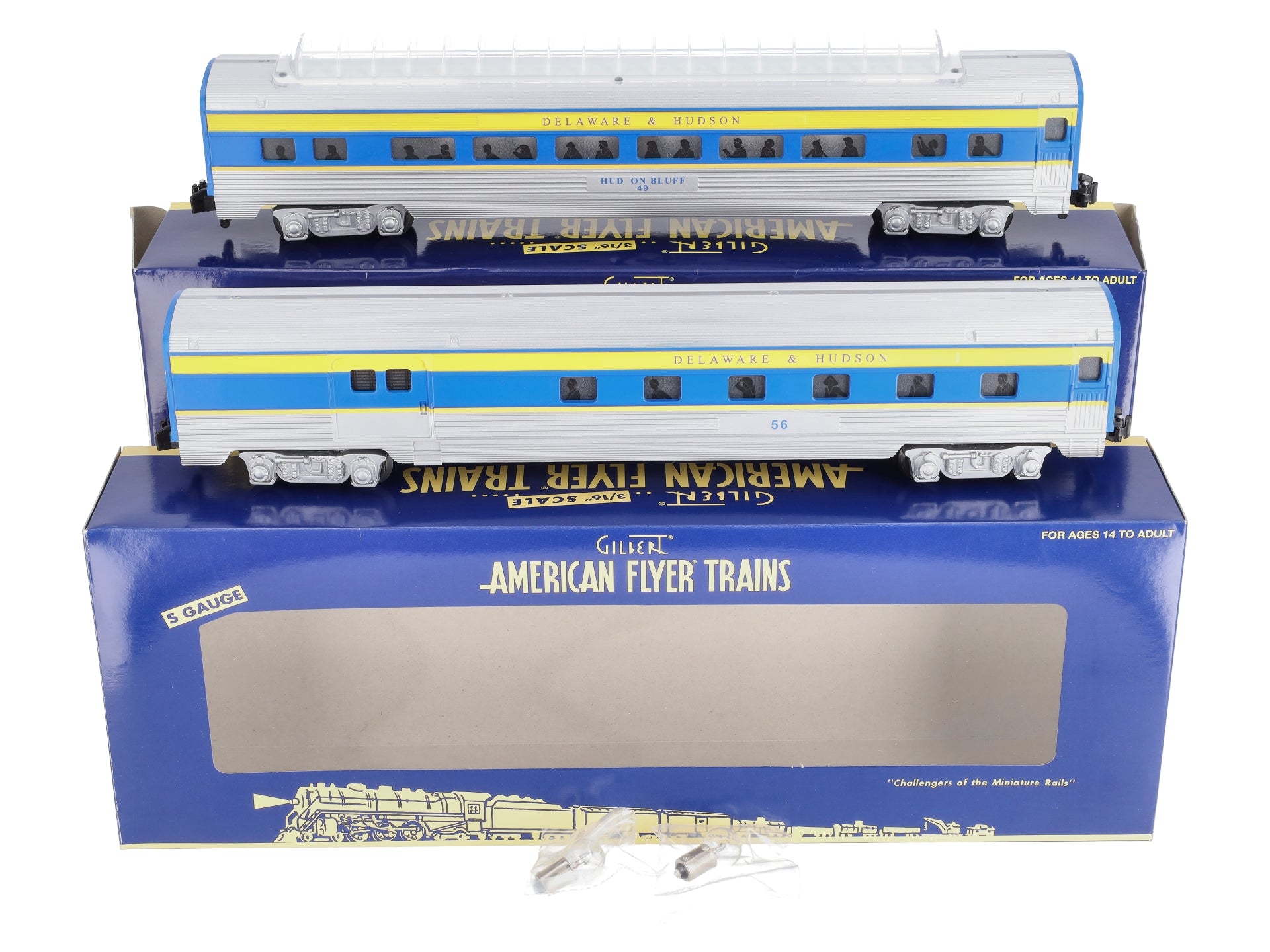 American Flyer 6-47906 S D&H Streamliner Combo & Full Vista Dome (Set of 2)