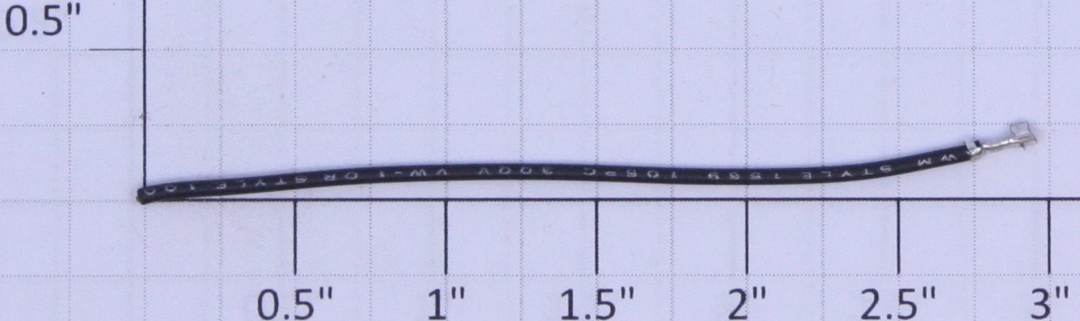 Lionel 18562-117 Lead Black 2.5 in. with Crimp Terminal