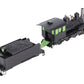 Bachmann 28696 On30 Painted & Unlettered Baldwin 4-6-0 Steel Cab with DCC