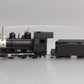 Bachmann 25299 On30 Painted & Unlettered 2-6-0 Mogul Steam Locomotive & Tender