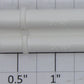 Lionel 6814-35 Stained White Plastic Oxygen Tank
