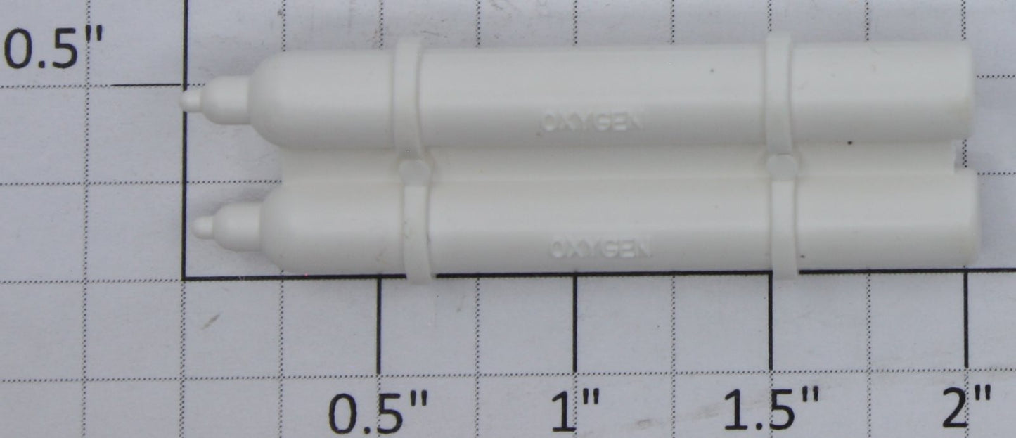 Lionel 6814-35 Stained White Plastic Oxygen Tank