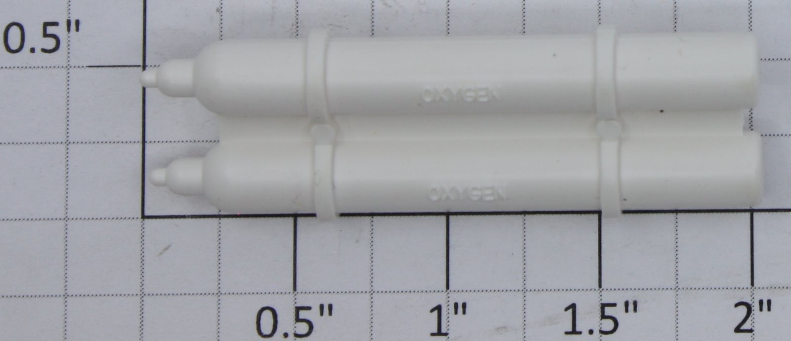 Lionel 6814-35 Stained White Plastic Oxygen Tank
