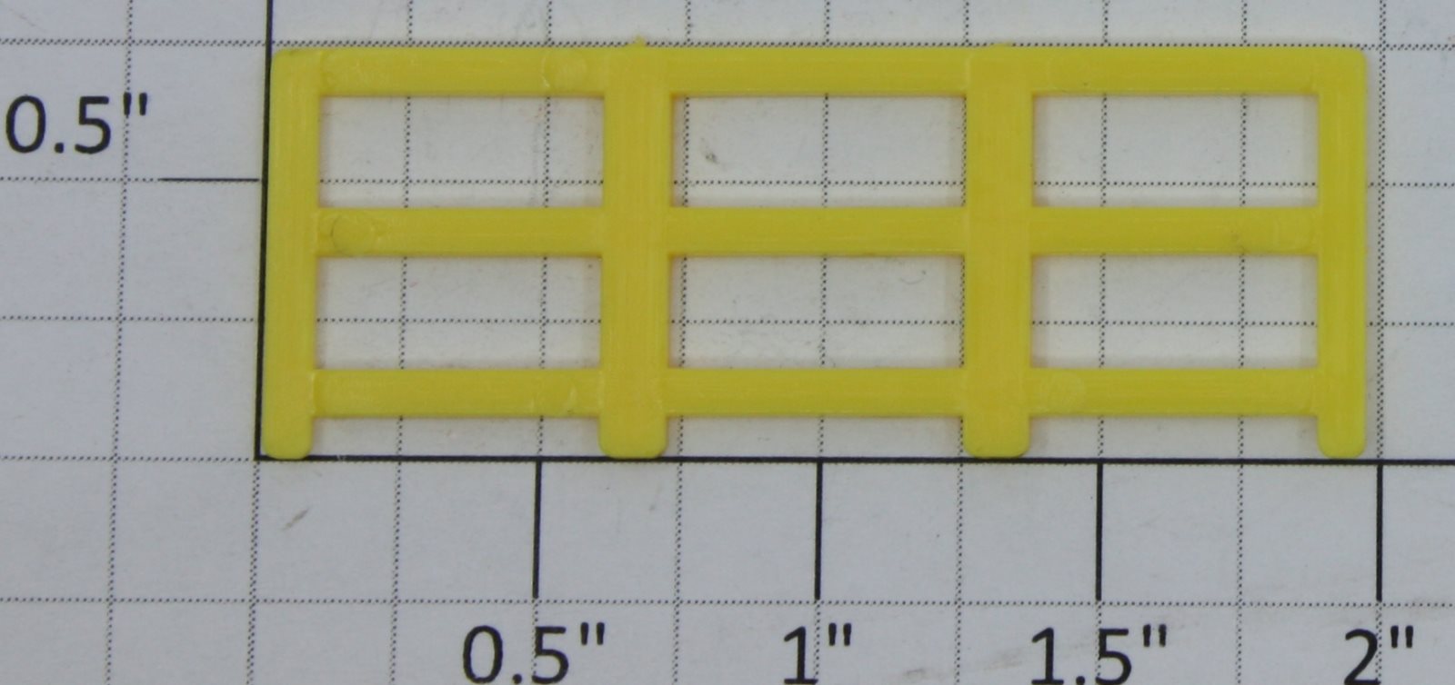 Lionel 1887-6 General Flatcar Short Yellow Fence Section