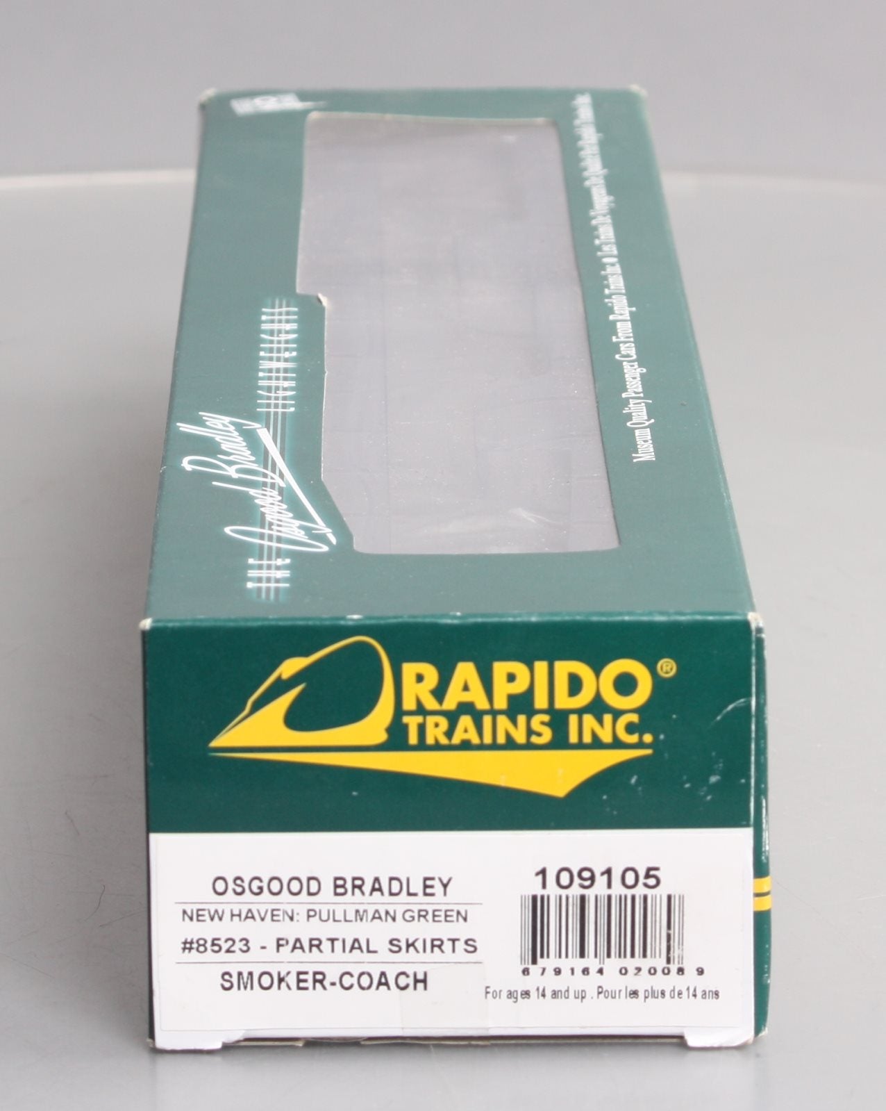 Rapido Trains 109105 HO New Haven 10-Window Smoker Coach #8523