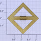 Lionel 68-3 Brass Look Out Crossing For The Locomotive Sign