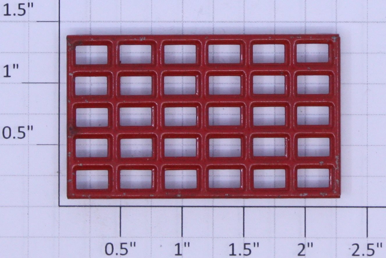 Lionel 114-40 Large Red 5x6 End Window Frame