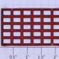 Lionel 114-40 Large Red 5x6 End Window Frame