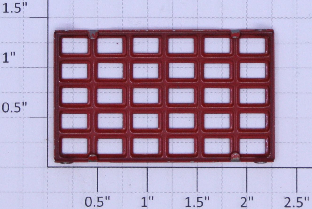 Lionel 114-40 Large Red 5x6 End Window Frame