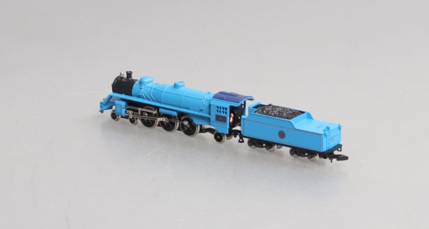 Marklin 8810 Z Scale Jersey Central 4-6-2 Blue Comet Steam Locomotive #831 LN/Box