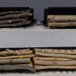 MTH 20-98103 O Gauge West Virginia Pulp & Paper Stake Flatcars (Set of 3) LN/Box