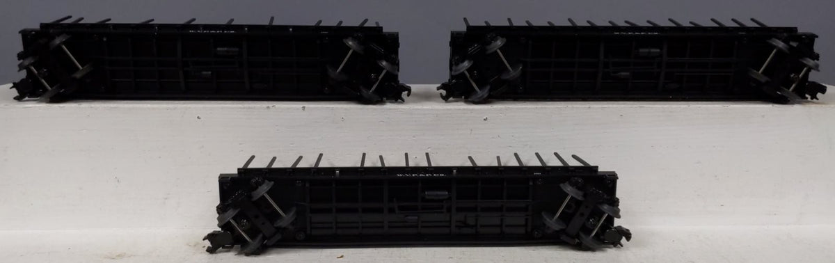 MTH 20-98103 O Gauge West Virginia Pulp & Paper Stake Flatcars (Set of 3) LN/Box