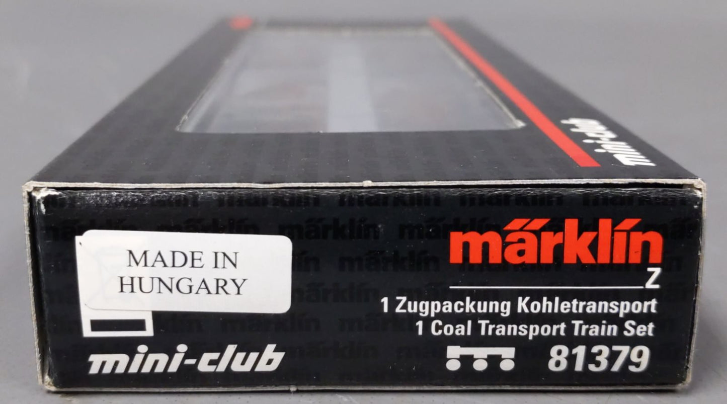 Marklin 81379 Z DB German Federal Railroad Coal Transport Train Set (Set of 3)