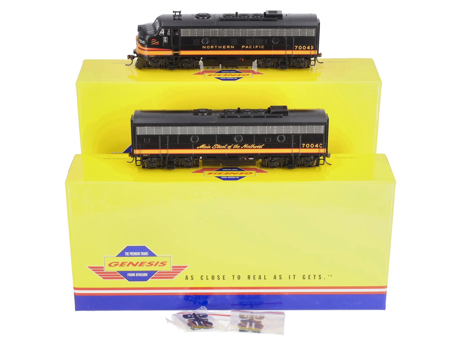 Athearn G3253 HO Northern Pacific F-9 AB Diesel Locomotive Set LN/Box