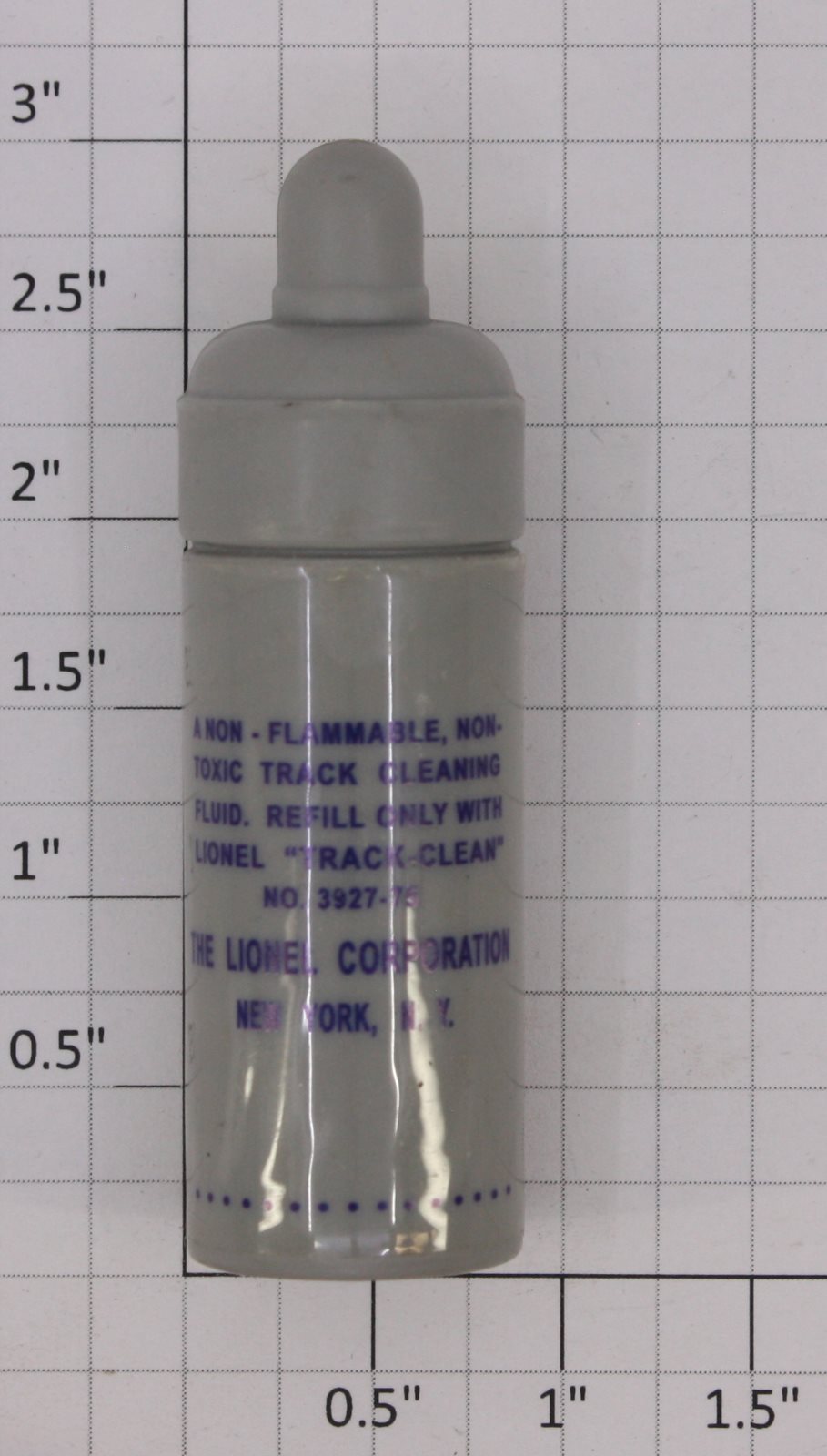Lionel 3927-38 Gray Solid Track Cleaner Bottle