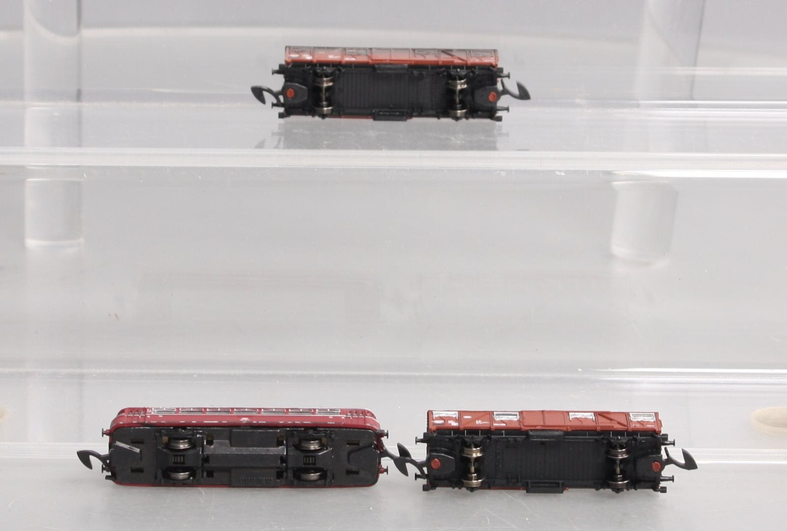 Marklin 88313 Z DB Diesel Class Rail Bus w/2 Boxcars