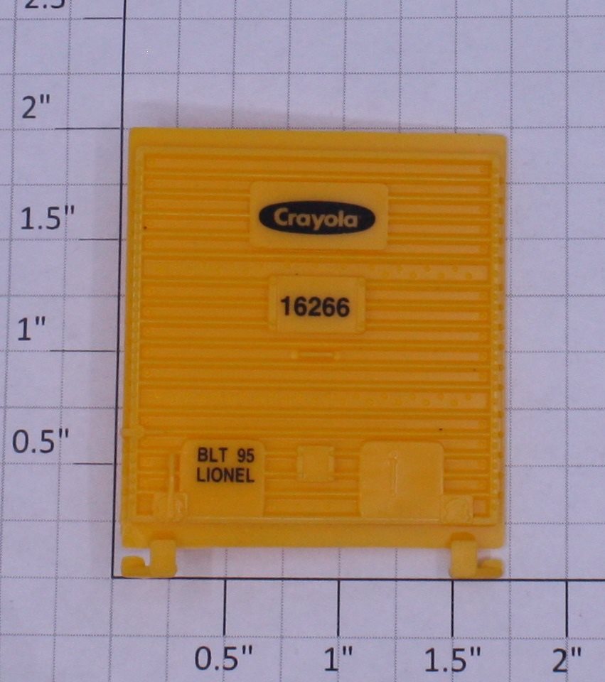 Lionel 16266-17 Yellow and Black Multi-Panel Crayola Boxcar Door