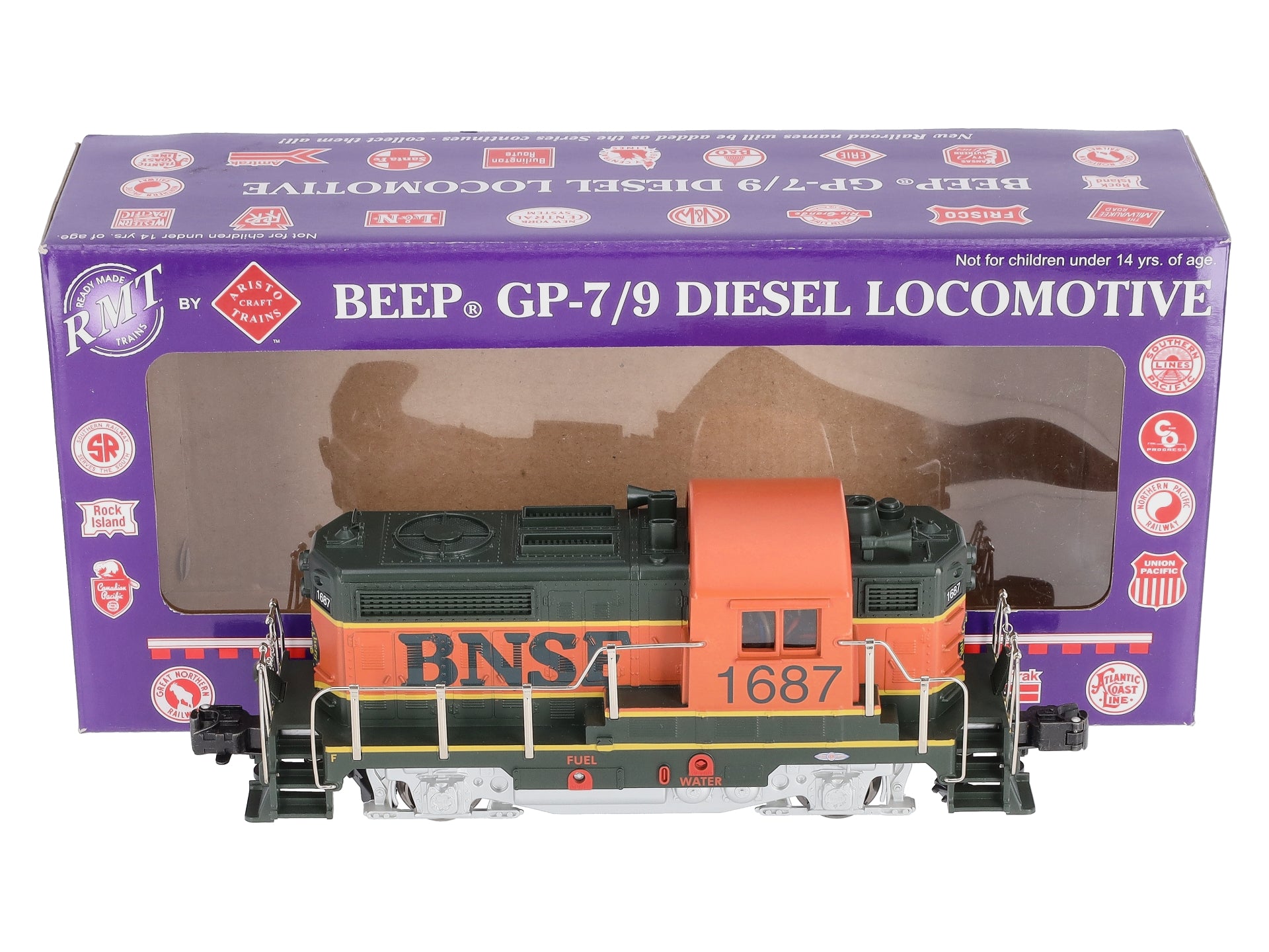RMT 924284 O Burlington Northern Santa Fe BEEP GP-7 Diesel Locomotive #1687