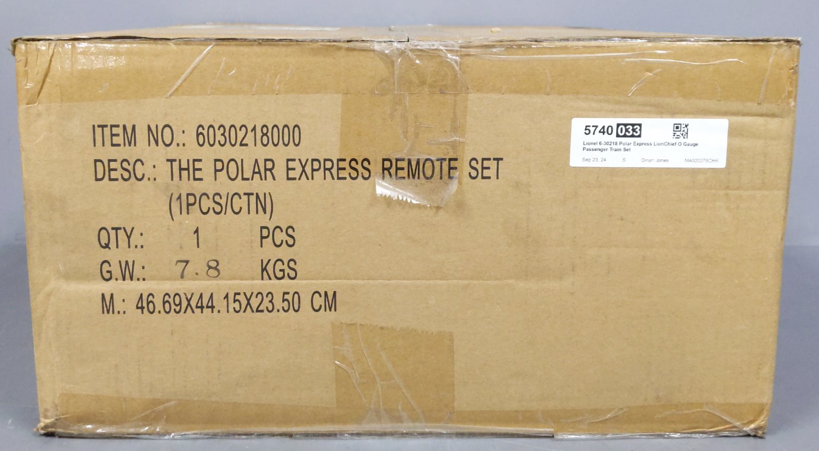 Lionel 6-30218 O Gauge LionChief Polar Express Passenger Train Set