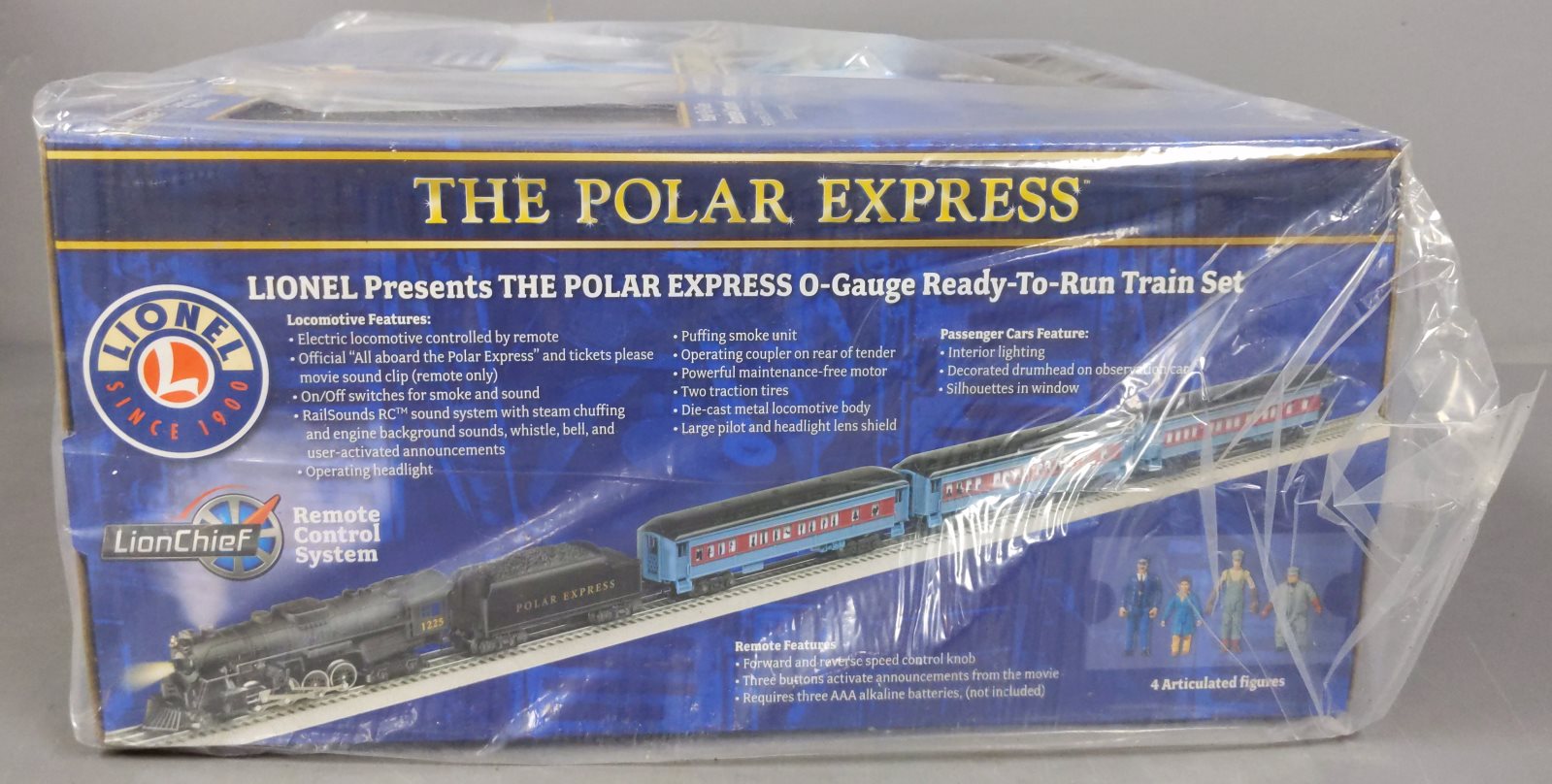 Lionel 6-30218 O Gauge LionChief Polar Express Passenger Train Set
