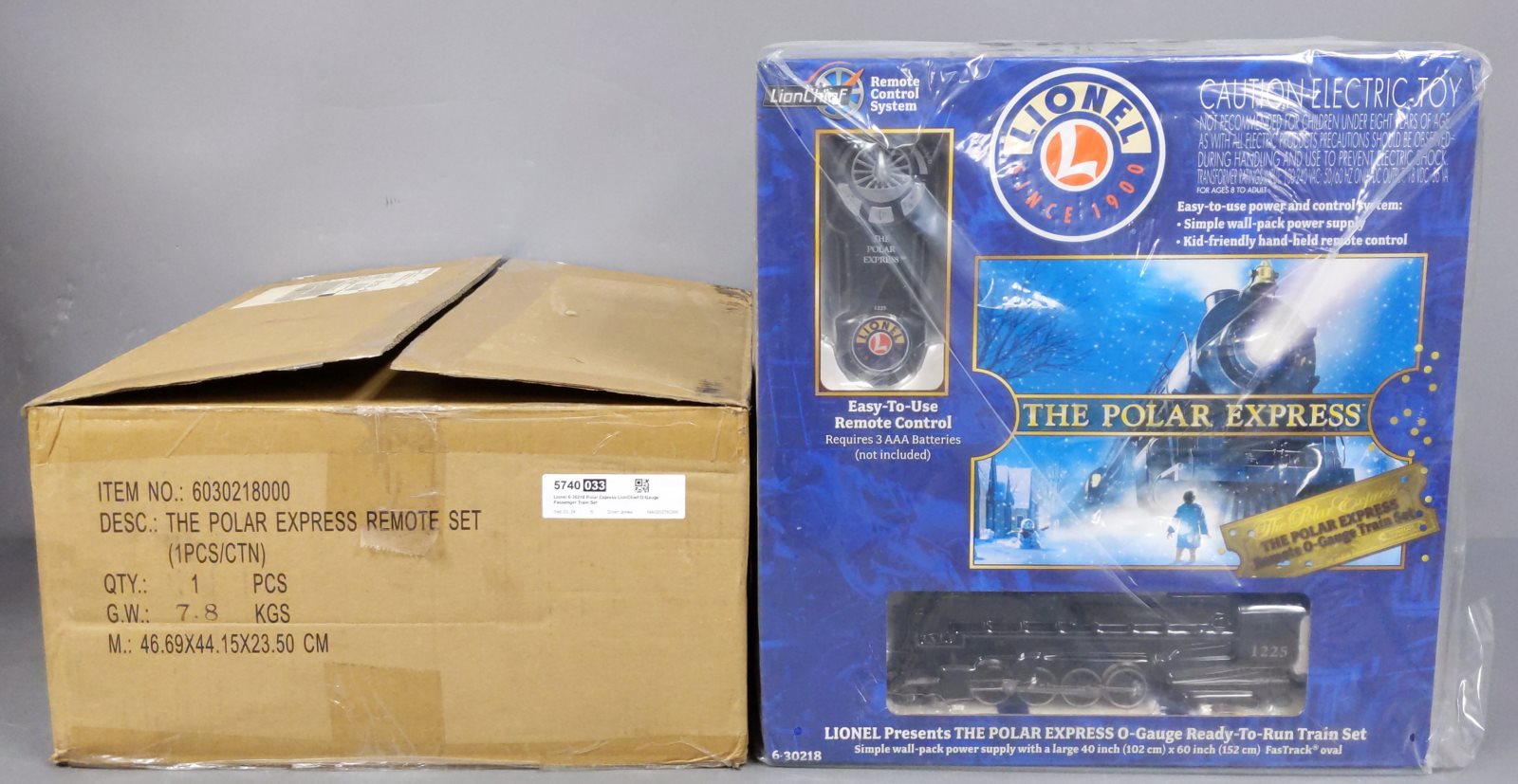 Lionel 6-30218 O Gauge LionChief Polar Express Passenger Train Set