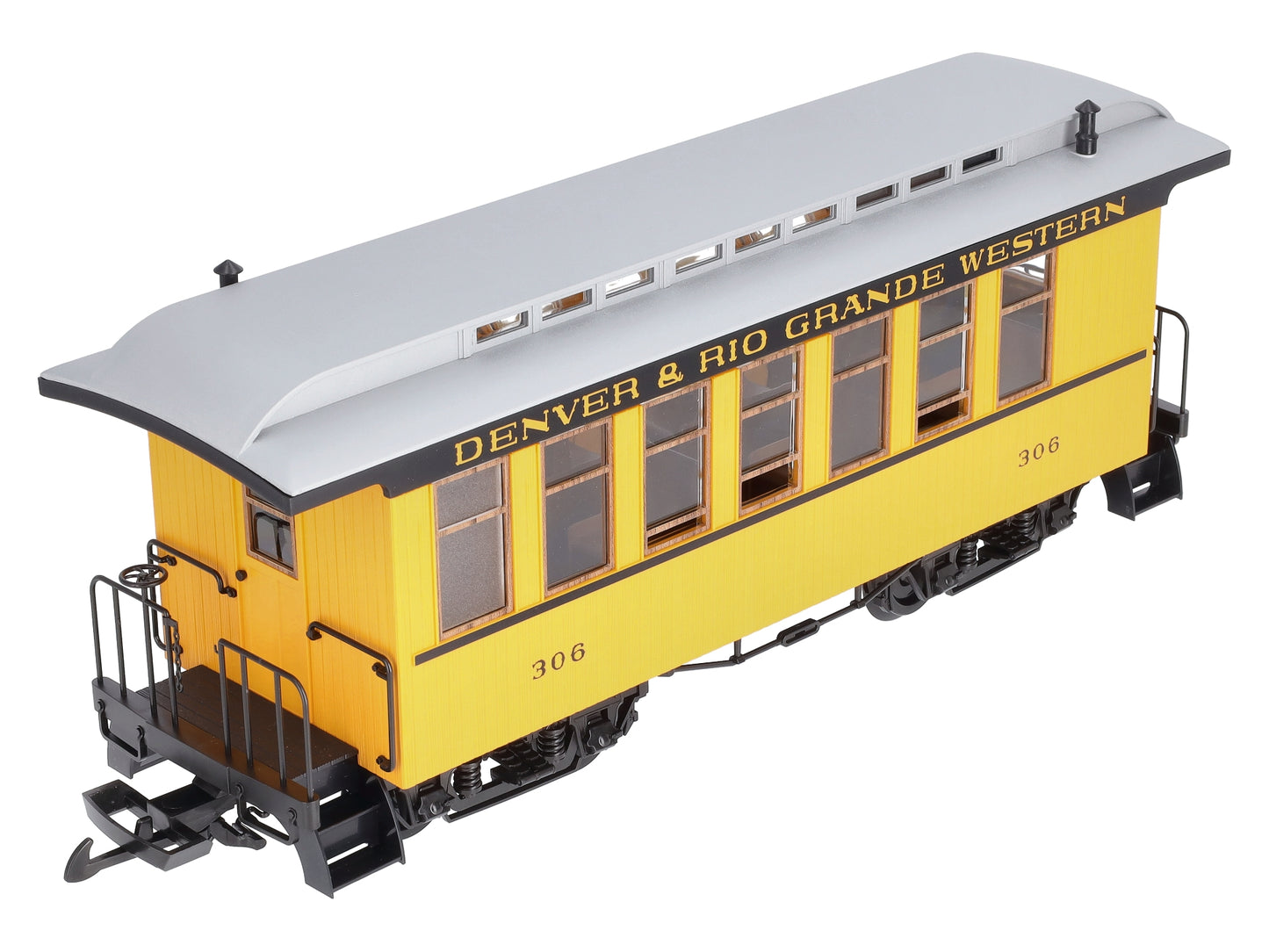 Piko 38600 G Denver & Rio Grande Western Wood Coach Yellow #331